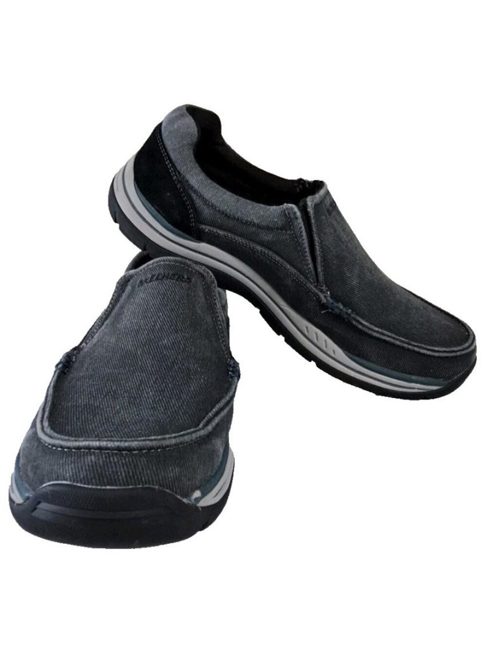 Skechers Relaxed Fit Men's 9 Dark Gray Slip-on Business Casual